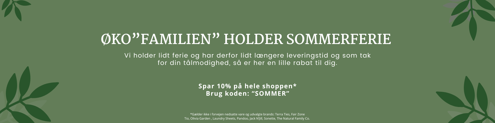 Økofamilien - Økologisk sortiment til dig selv og familien