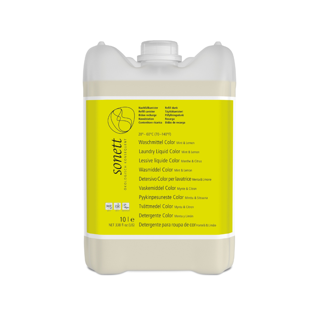 Sonett - Vaskemiddel - Color - Mynte & Citron - 10 Liter