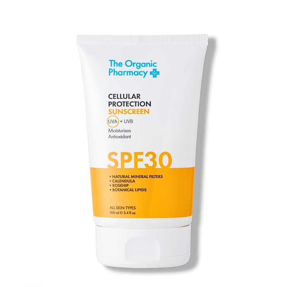 The Organic Pharmacy - Mineralsk solcreme med morgenfrue & hyben - SPF 30
