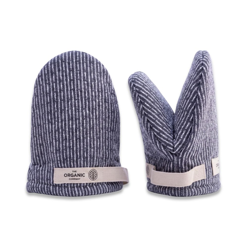 The Organic Company - Mini ovnhandsker i økologisk bomuld - Dark Blue Stone