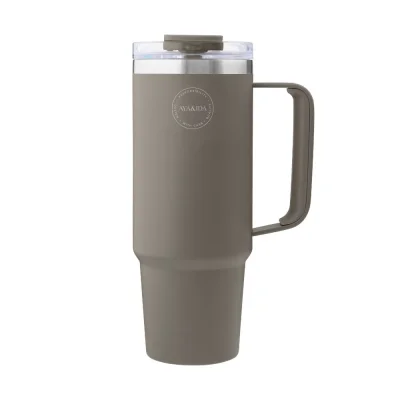 AYAIDA Termokop med sugerr - 885 ml - Driftwood