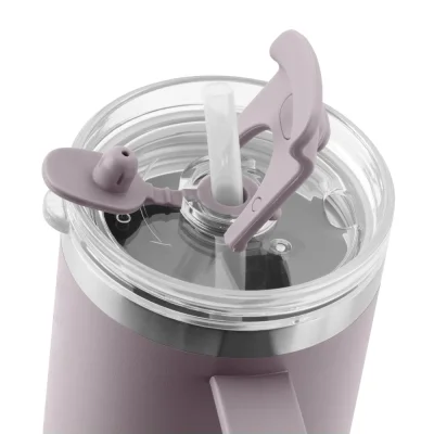 Stor termokop med sugerr - 885 ml - Lavender