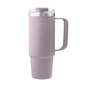 Large thermos cup with straw - 885 ml - Lavender