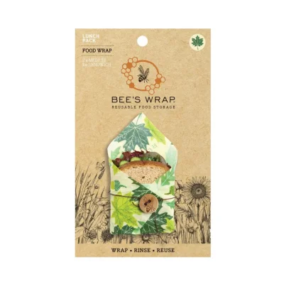 Bee's Wrap bivokspapir st - Forrest Floor - Lunch - 3 stk