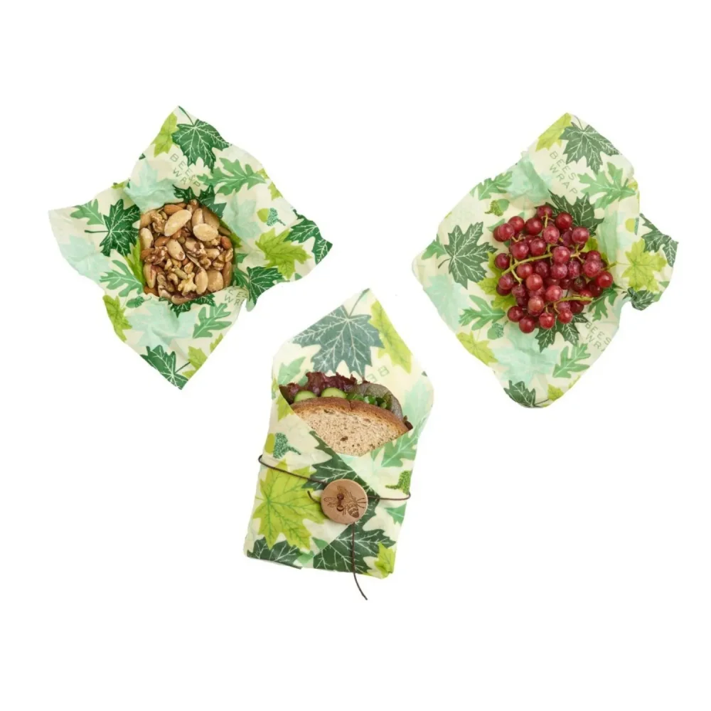 Bee's Wrap bivokspapir st - Forrest Floor - Lunch - 3 stk