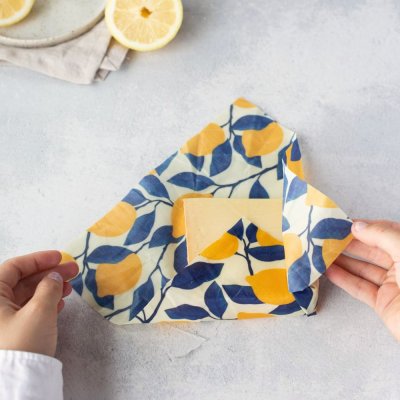 Bivokspapir rulle - Amalfi Citroner - XL