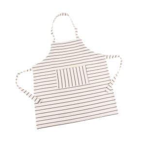 B�rneforkl�de med lomme i 100% bomuld - Stribet