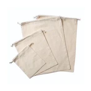 Bread bags in organic cotton - Set of 4