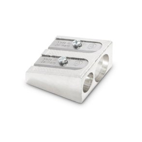 Double pencil sharpener in metal