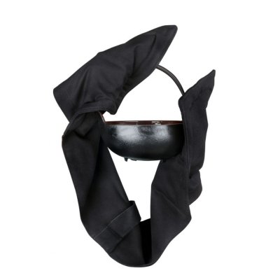 Dobbelt grillhandske i �kologisk bomuld - Sort