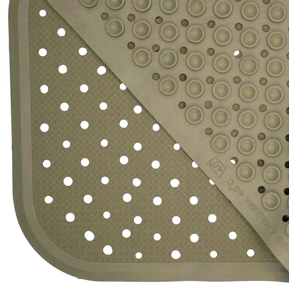Bath mat in natural rubber - Olive green