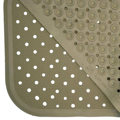 Bath mat in natural rubber - Olive green