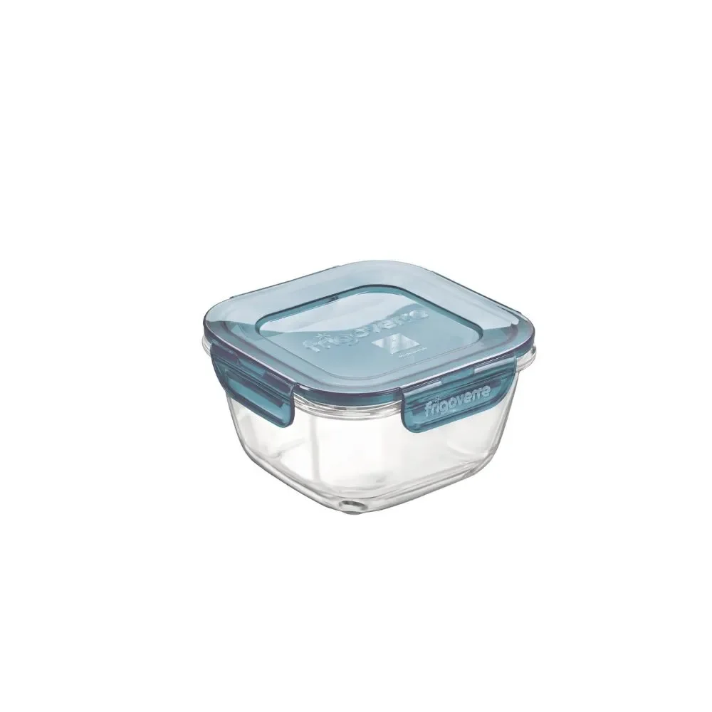 Glas opbevaringsboks - ovnfast & lufttt - 12x12 cm