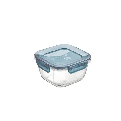 Glas opbevaringsboks - ovnfast & lufttt - 12x12 cm