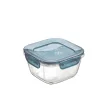 Glas opbevaringsboks - ovnfast & luftt�t - 14x14 cm