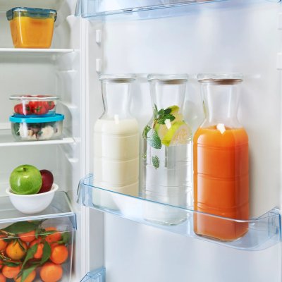 Glas karaffel med lufttt glaslg - 1 L