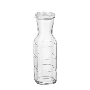 Glass decanter with airtight glass lid - 1 L