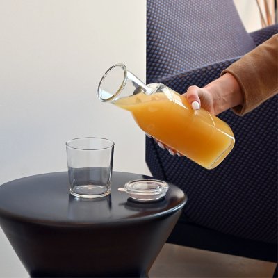 Glas karaffel med lufttt glaslg - 1 L