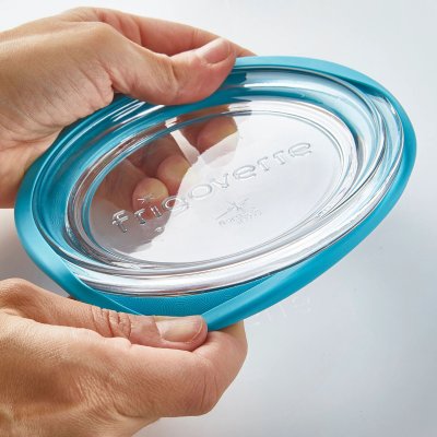 Glas opbevaringsboks med glaslg - ovnfast - 14 cm