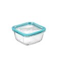 Glasf�rvaringsl�da med glaslock - ugnsfast - 12x12 cm