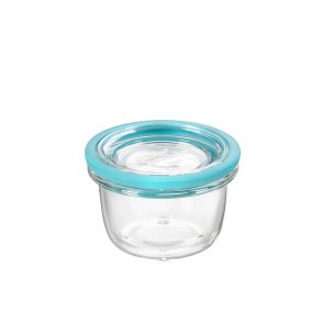 Glass storage box with glass lid - ovenproof - 10 cm