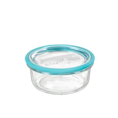 Glas opbevaringsboks med glaslg - ovnfast - 14 cm