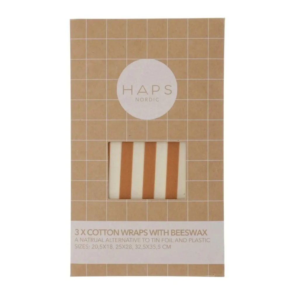 Bivokspapir st - Warm Marine Stripe - S/M/L - 3 stk
