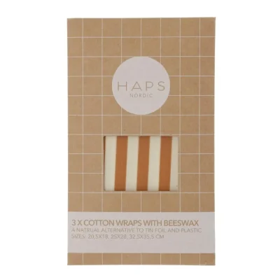 Bivokspapir st - Warm Marine Stripe - S/M/L - 3 stk