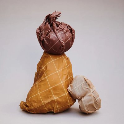 Bivokspapir st - Warm Check - S/M/L - 3 stk