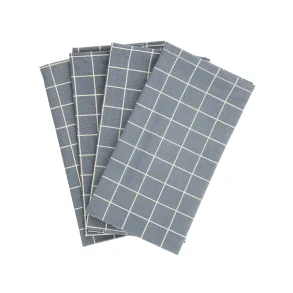 Cloth napkins - Ocean Check - Set of 4