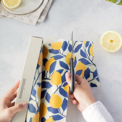 Bivokspapir rulle - Amalfi Citroner - XL