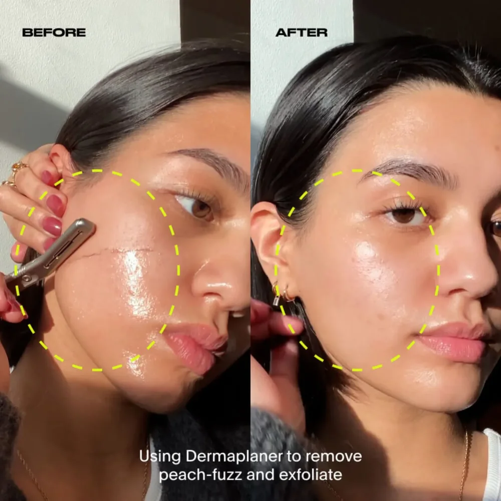 Dermaplaner - Facial razor - Silver