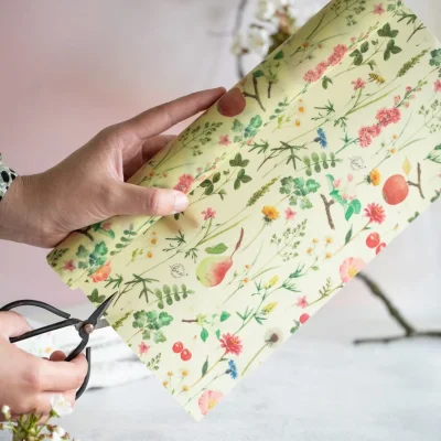 Bivokspapir rulle - Frugthave - XL
