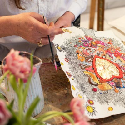 Bivokspapir rulle - Von Herzen - XL