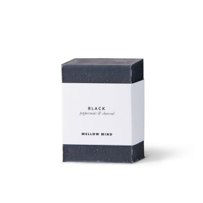 Mellow Mind soap bar - Black charcoal & peppermint