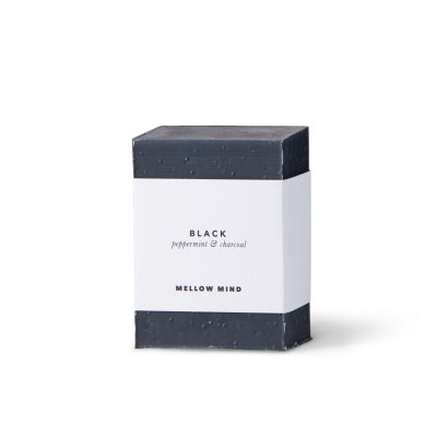 Mellow Mind sbebar - Black charcoal & pebermynte