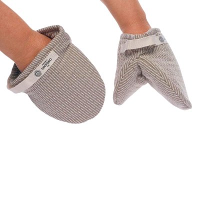 Mini ovnhandsker i �kologisk bomuld - Clay Stone