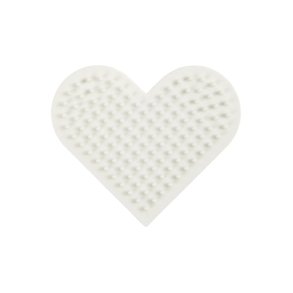 Biobeads bead plate - small heart - 7x8 cm