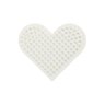 Biobeads bead plate - small heart - 7x8 cm