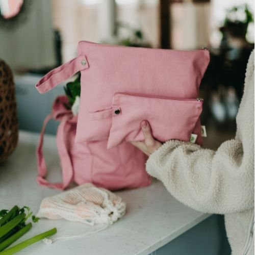 Pocket til mulepose - Pink