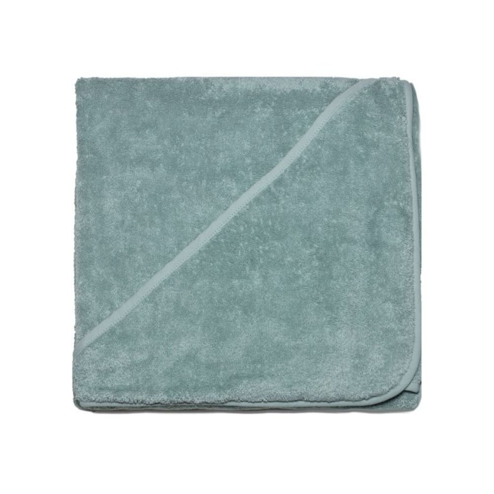 Babyhndklde med htte - kologisk - Mineral grn