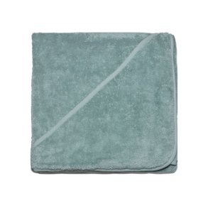 Baby towel with hood - Organic - Mineral green