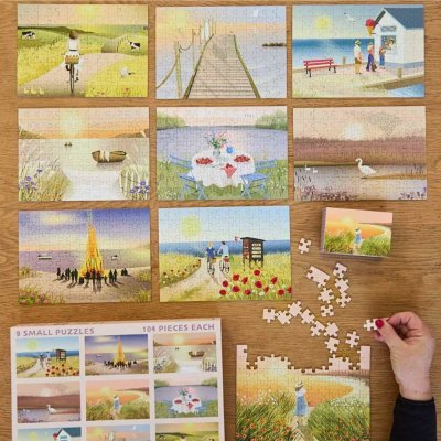 Puslespil s�t - 9 sm� puslespil - Summer Moments
