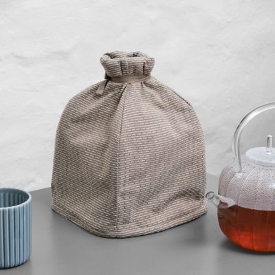 Teh�tte i �kologisk bomuld - Tea Cosy - Clay Stone