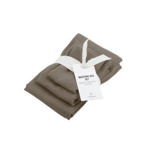 Laundry bags - set of 3 - Clay