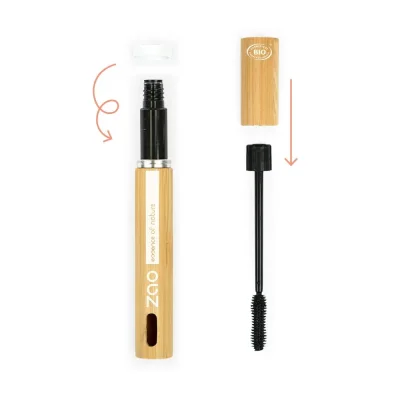 ZAO mascara nr. 080 - Velvet (silikonebrste) - Black