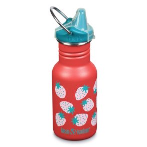 Drinking bottle with Sippy Cap - Coral Strawberries - 355 ml