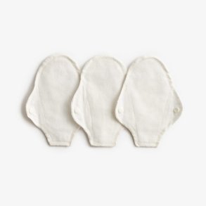 Fabric panty liners, String - Natural - 3 pcs