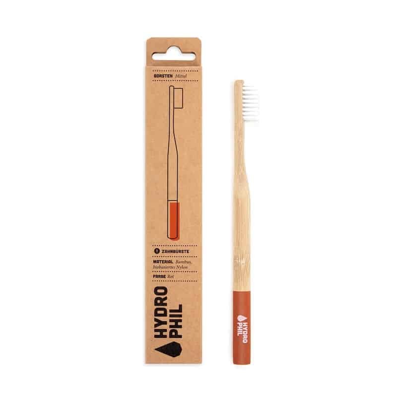 Bambus tandbrste - Medium - Rd