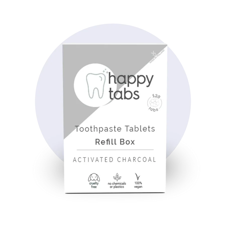 Tandpasta tabletter - Mint & Charcoal - uden fluorid - refill